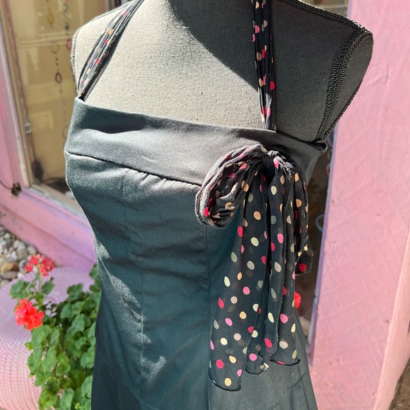 Notice - Y2K Drop Waist Halter Dress - Picture 6 of 11